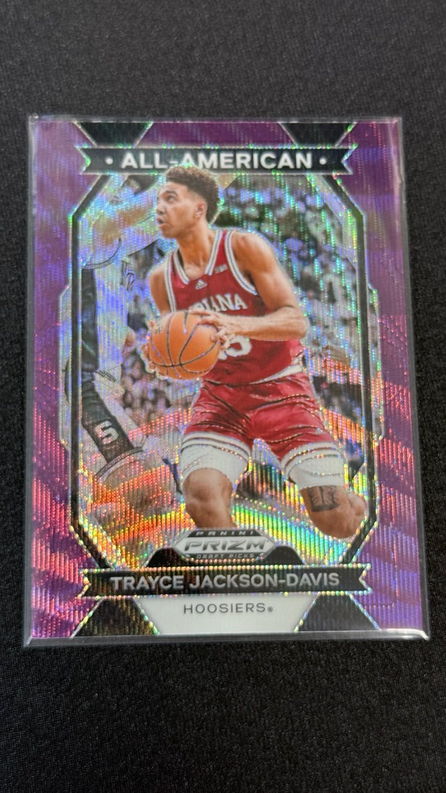 2024 Prizm Panini Prizm Draft Picks - All-American Prizms Purple Wave | Trayce Jackson-Davis