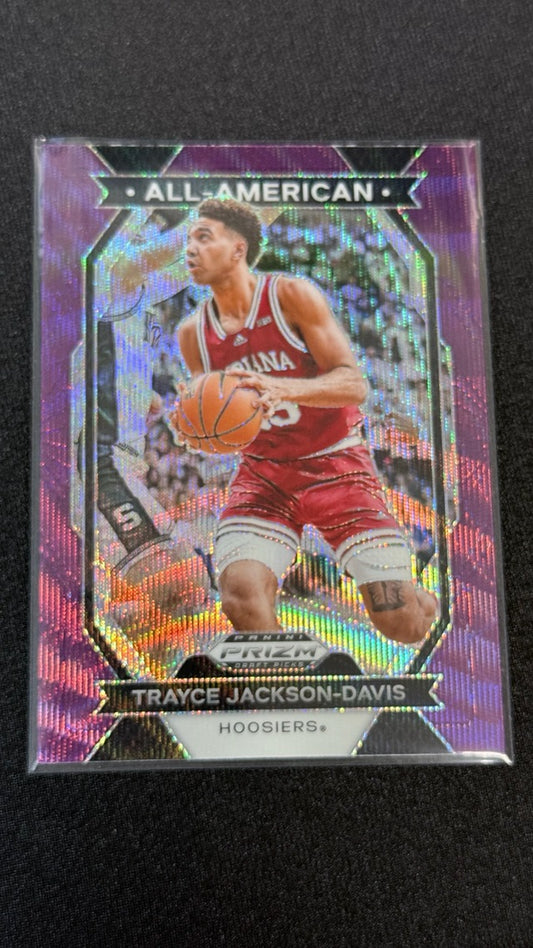 2024 Prizm Panini Prizm Draft Picks - All-American Prizms Purple Wave | Trayce Jackson-Davis
