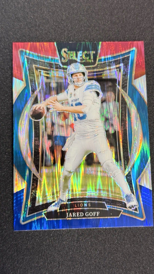 2024 Select Panini Select - Red & Blue Prizm Shock | Jared Goff
