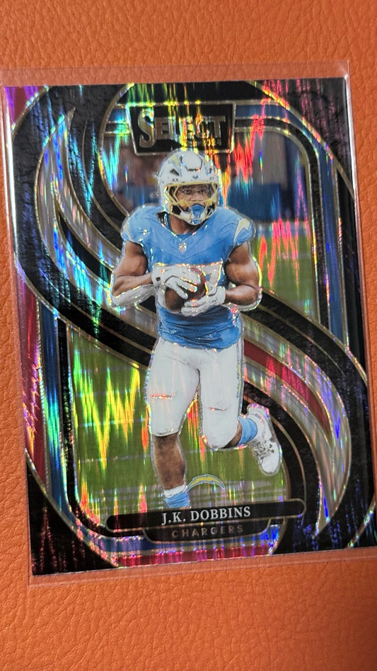 2024 Select Panini Select - Black & Red Prizm Shock | J.K. Dobbins