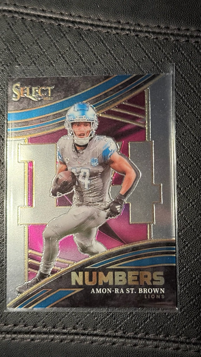 2023 Panini Select - Numbers | Amon-Ra St. Brown