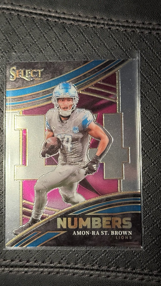 2023 Panini Select - Numbers | Amon-Ra St. Brown