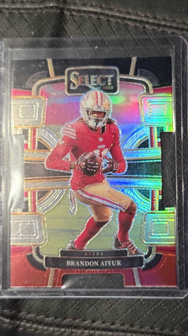 2023 Panini Select - Black and Red Prizms Die Cuts | Brandon Aiyuk