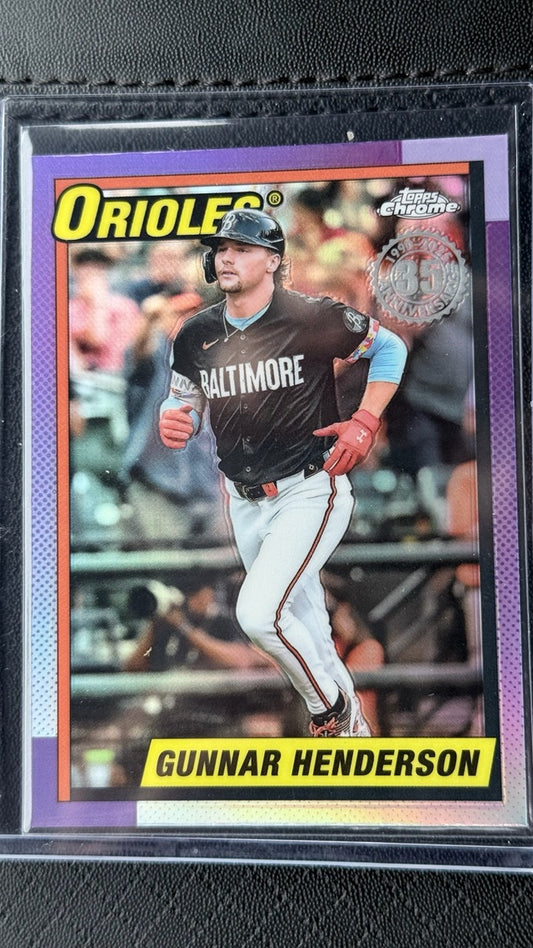 2025 Topps Chrome - 1990 Topps Baseball 35th Anniversary | Gunnar Henderson