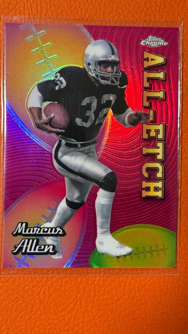 2024 Topps Chrome - Chrome All-Etch Pink Refractor | Marcus Allen