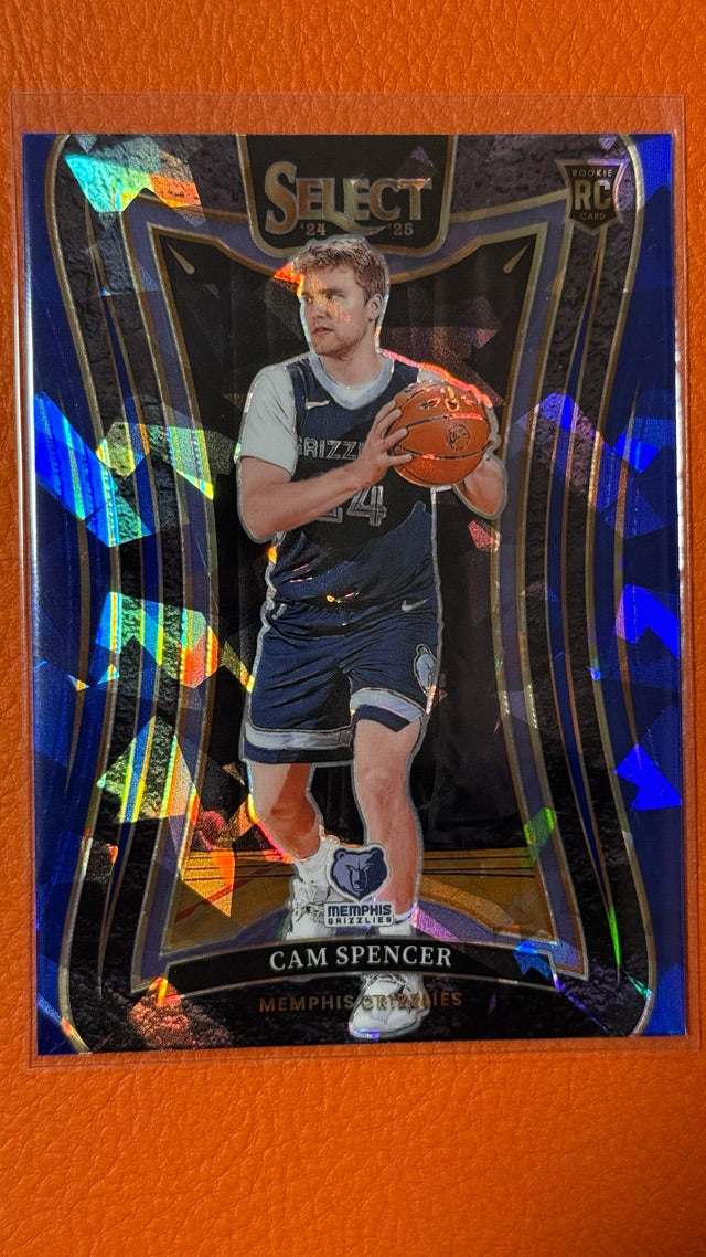 2024 Prizm Panini Select - Blue Cracked Ice Prizm | Cam Spencer