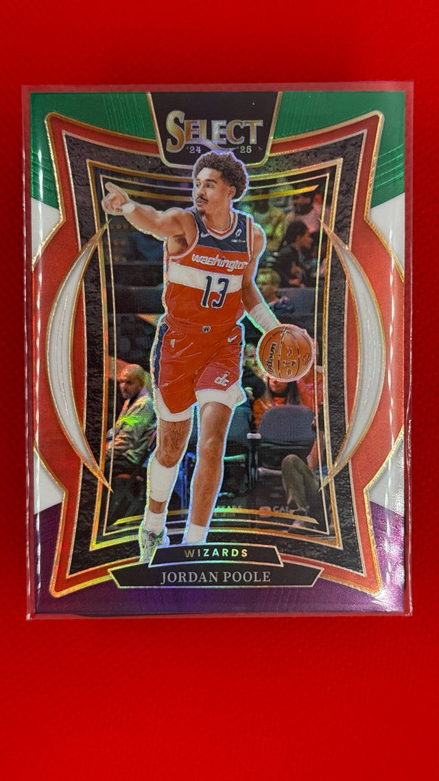 2024 Panini Select - Green White Purple Prizm | Jordan Poole