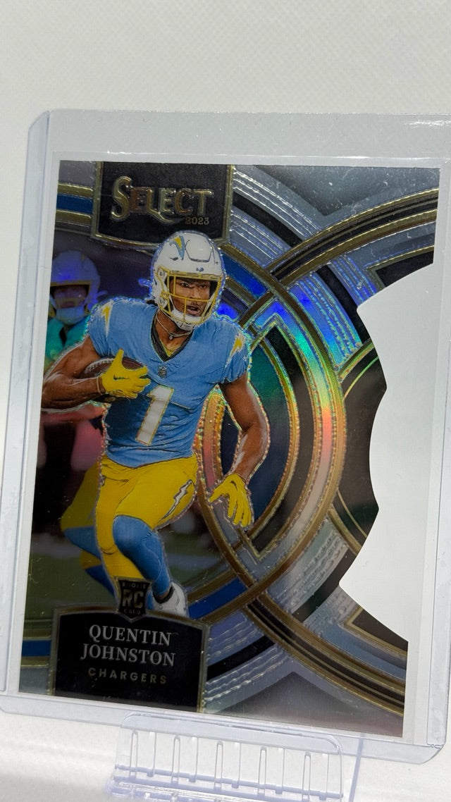2023 Select Panini Select - Silver Prizms Die Cuts | Quentin Johnston
