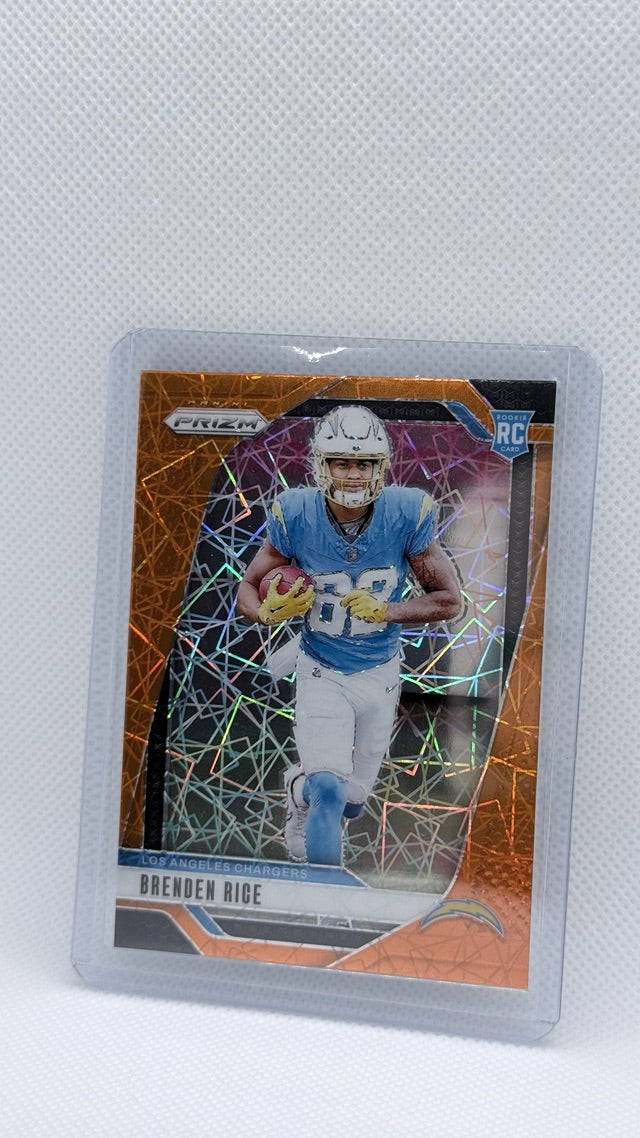 2024 Prizm Panini Prizm - Orange Disco Prizm | Brenden Rice