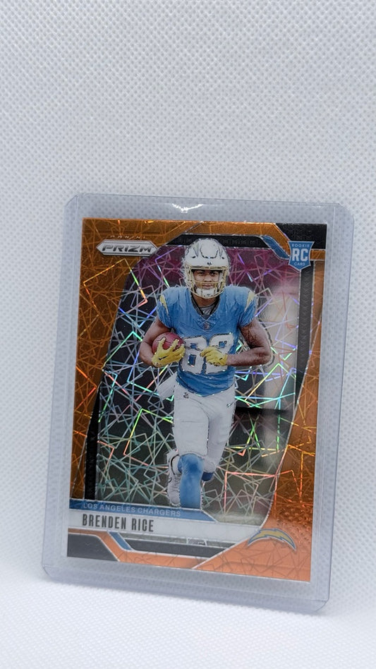 2024 Prizm Panini Prizm - Orange Disco Prizm | Brenden Rice