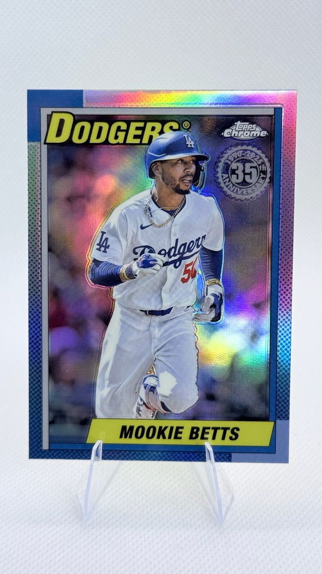 2025 Topps Chrome - 1990 Topps Baseball 35th Anniversary | Mookie Betts