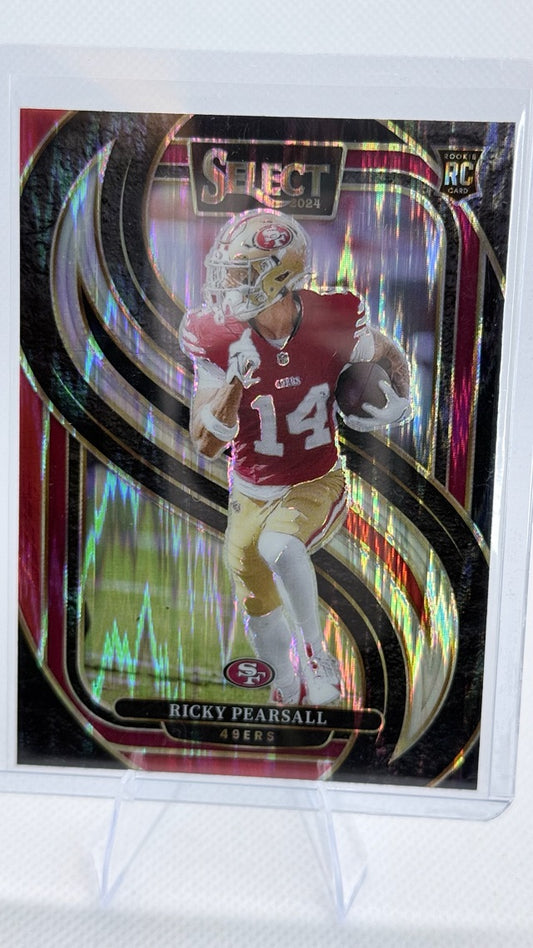 2024 Select Panini Select - Black & Red Prizm Shock | Ricky Pearsall