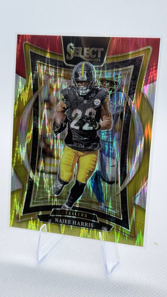2024 Prizm Panini Select - Red & Yellow Prizm Shock | Najee Harris