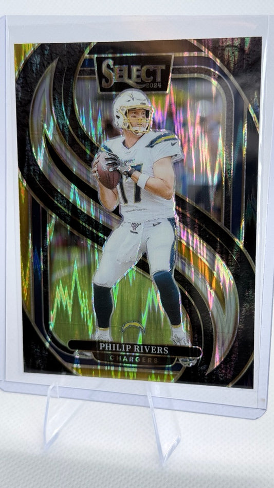2024 Panini Select - Black & Gold Prizm Shock | Philip Rivers
