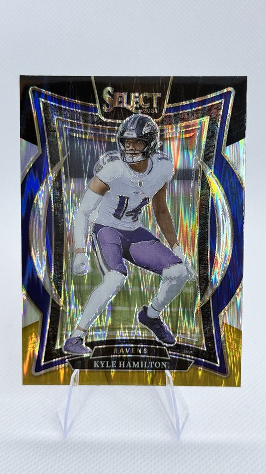 2024 Select Panini Select - Black & Gold Prizm Shock | Kyle Hamilton