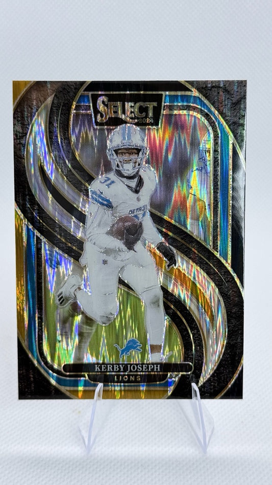 2024 Prizm Panini Select - Black & Gold Prizm Shock | Kerby Joseph