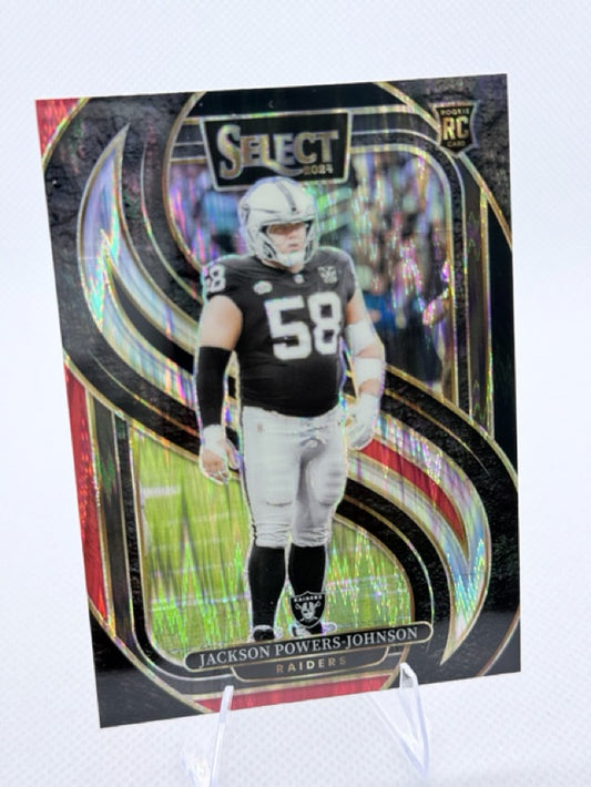 2024 Select Panini Select - Black & Red Prizm Shock | Jackson Powers-Johnson