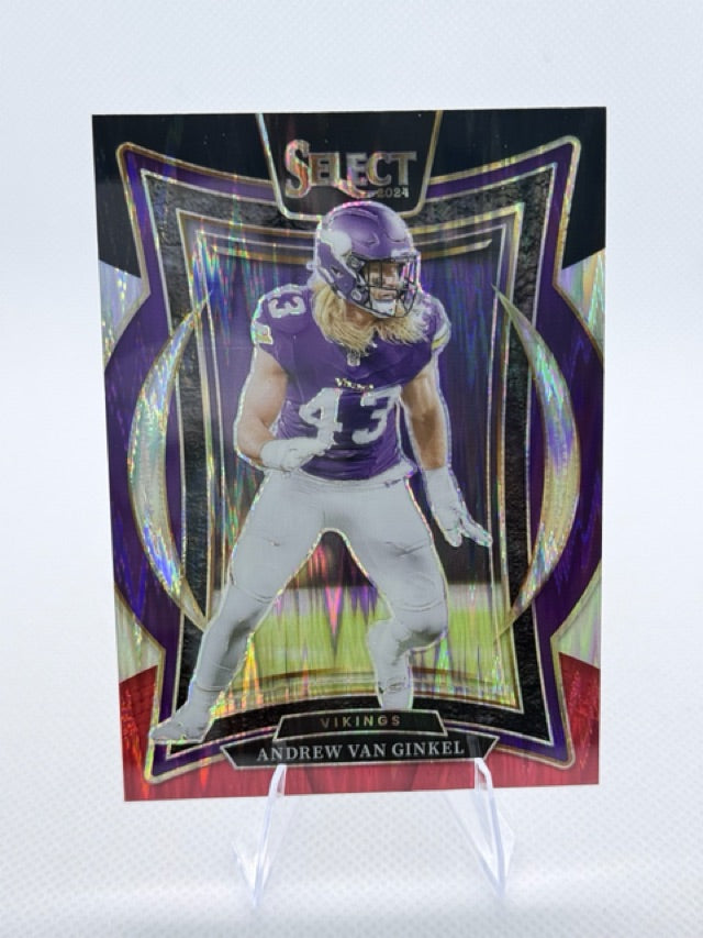 2024 Select Panini Select - Black & Red Prizm Shock | Andrew Van Ginkel