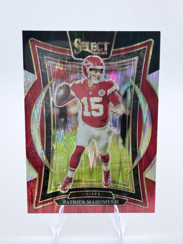 2024 Select Panini Select - Black & Red Prizm Shock | Patrick Mahomes II