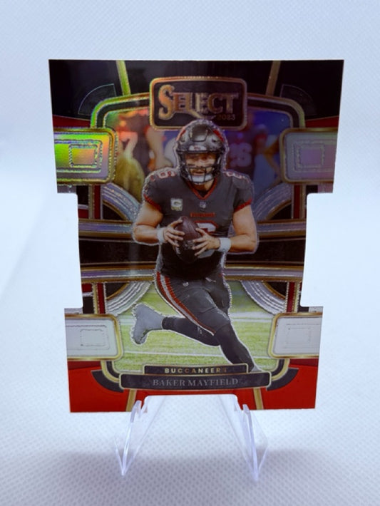 2023 Select Panini Select - Red and Yellow Prizms Die Cuts | Baker Mayfield