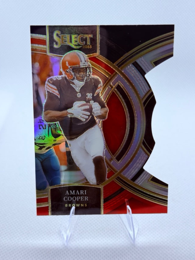 2023 Prizm Panini Select - Black and Gold Prizms Die Cuts | Amari Cooper