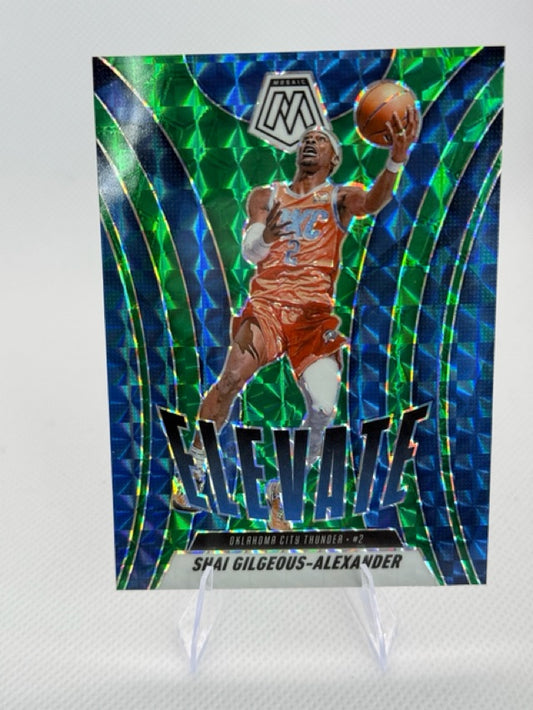 2024 Panini Mosaic - Elevate Mosaic Green | Shai Gilgeous-Alexander