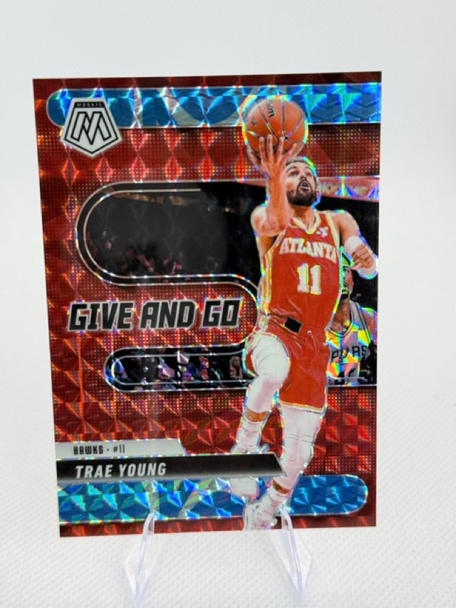 2024 Panini Mosaic - Give and Go Mosaic Reactive Blue | Trae Young