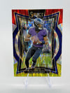 2024 Select Panini Select - Red & Yellow Prizm Shock | Lamar Jackson
