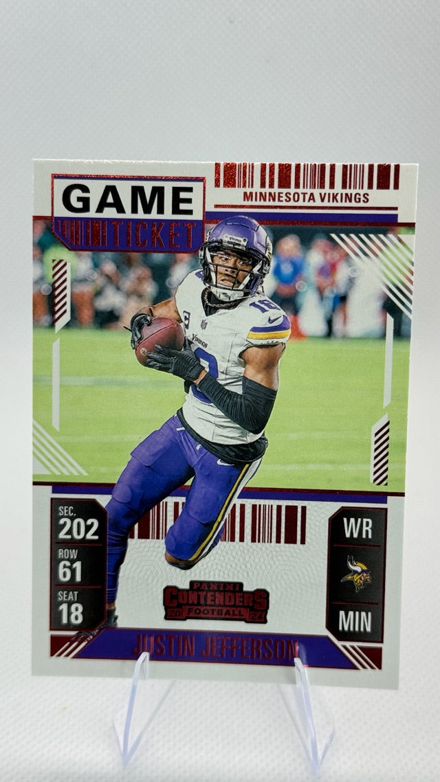 2024 Panini Contenders - Game Ticket Red | Justin Jefferson