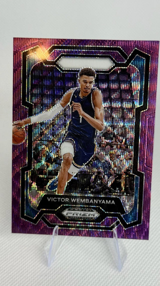 2024 Panini Prizm Draft Picks - Prizms Purple Wave | Victor Wembanyama