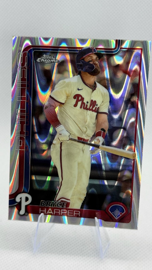 2025 Topps Chrome - Raywave Refractors | Bryce Harper