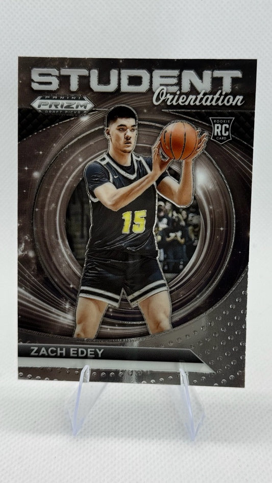 2024 Prizm Panini Prizm Draft Picks - Student Orientation Prizms Silver | Zach Edey