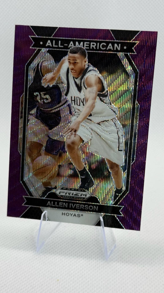 2024 Prizm Panini Prizm Draft Picks - Prizms Purple Wave | Allen Iverson