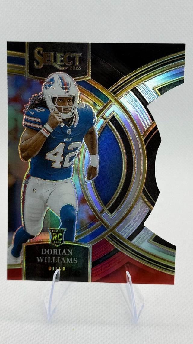 2023 Prizm Panini Select - Black and Red Prizms Die Cuts | Dorian Williams