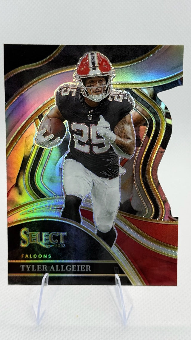 2023 Panini Select - Black and Red Prizms Die Cuts | Tyler Allgeier