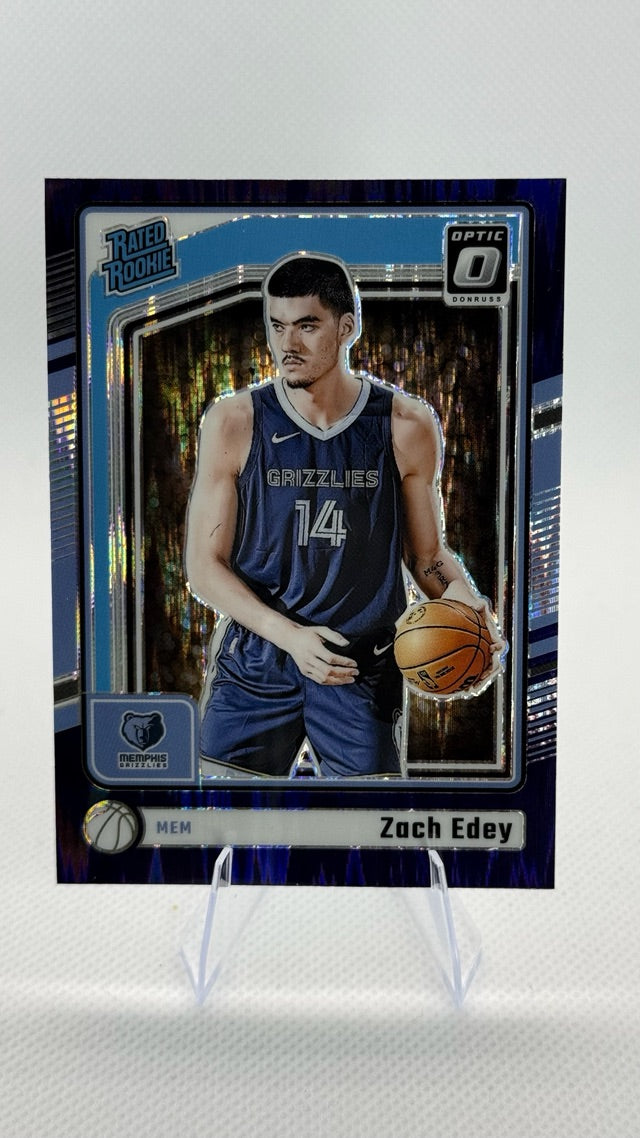 2024 Optic Donruss Optic - Purple Shock | Zach Edey