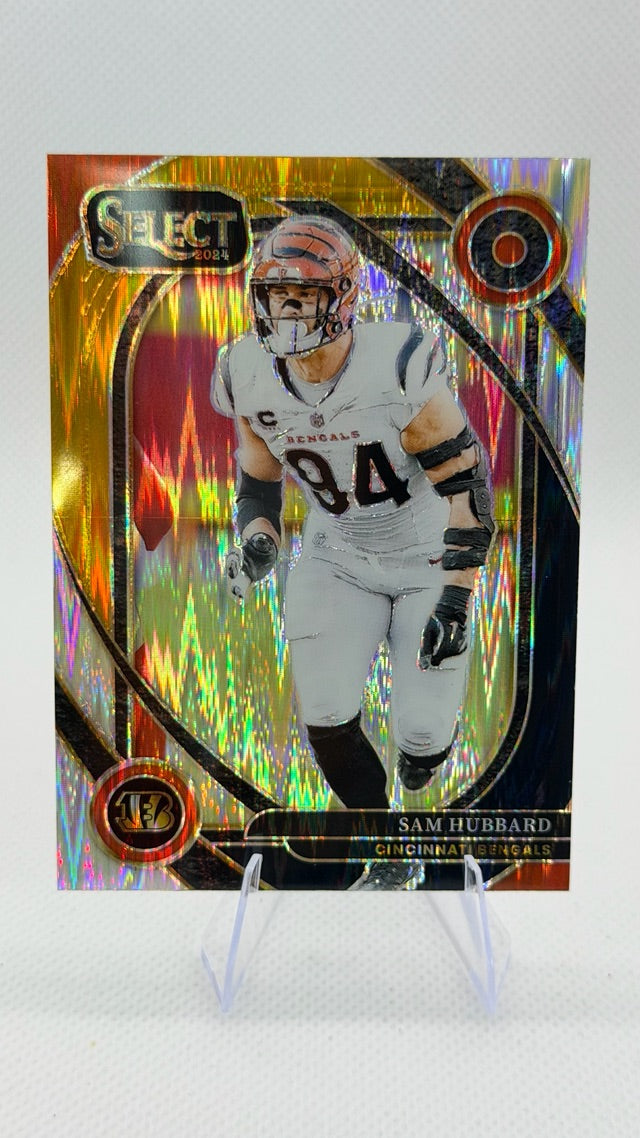 2024 Panini Select - Black & Gold Prizm Shock | Sam Hubbard
