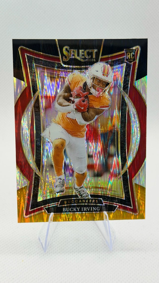 2024 Prizm Panini Select - Black & Gold Prizm Shock | Bucky Irving