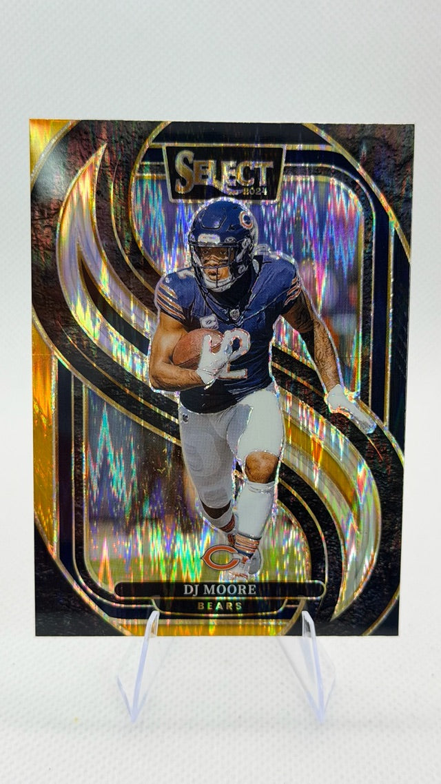2024 Select Panini Select - Black & Gold Prizm Shock | DJ Moore