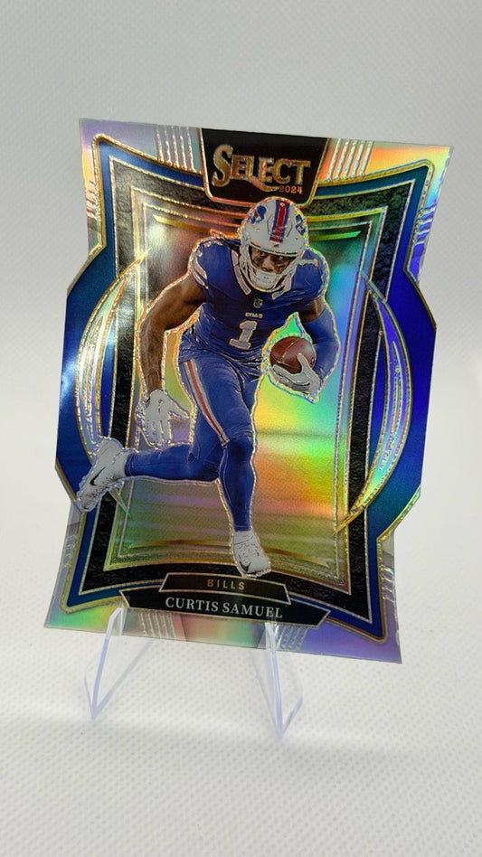 2024 Prizm Panini Select - Silver Prizm Die Cut | Curtis Samuel