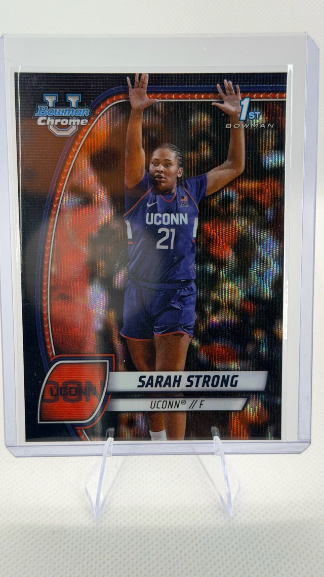 2024 Bowman University Chrome - Black Wave Refractor | Sarah Strong