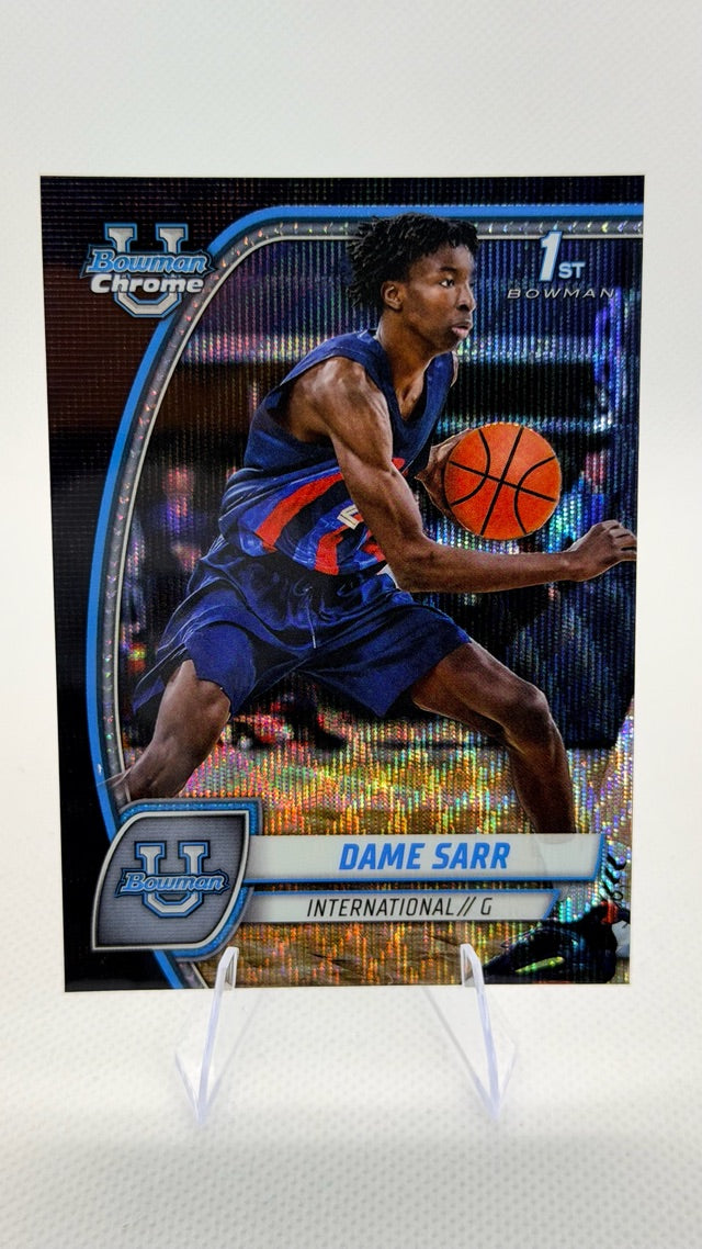 2024 Bowman University Chrome - Black Wave Refractor | Dame Sarr