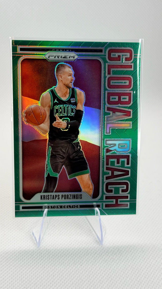 2024 Panini Prizm - Global Reach Prizms Green | Kristaps Porzingis