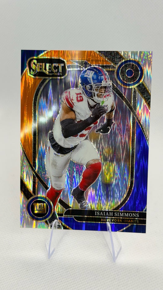 2024 Select Panini Select - Blue & Orange Prizm Shock | Isaiah Simmons