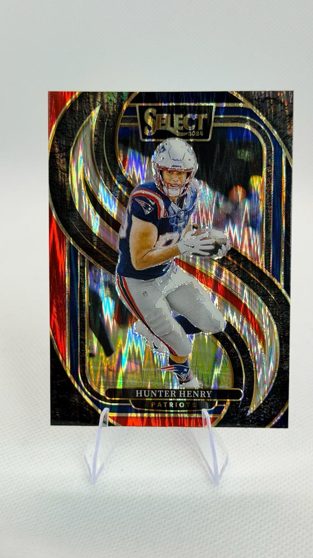 2024 Prizm Panini Select - Black & Red Prizm Shock | Hunter Henry