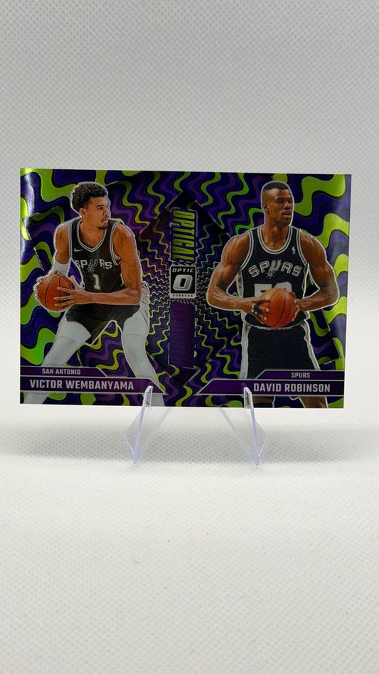 2024 Optic Donruss Optic - Optical Illusions Holo | David Robinson/Victor Wembanyama