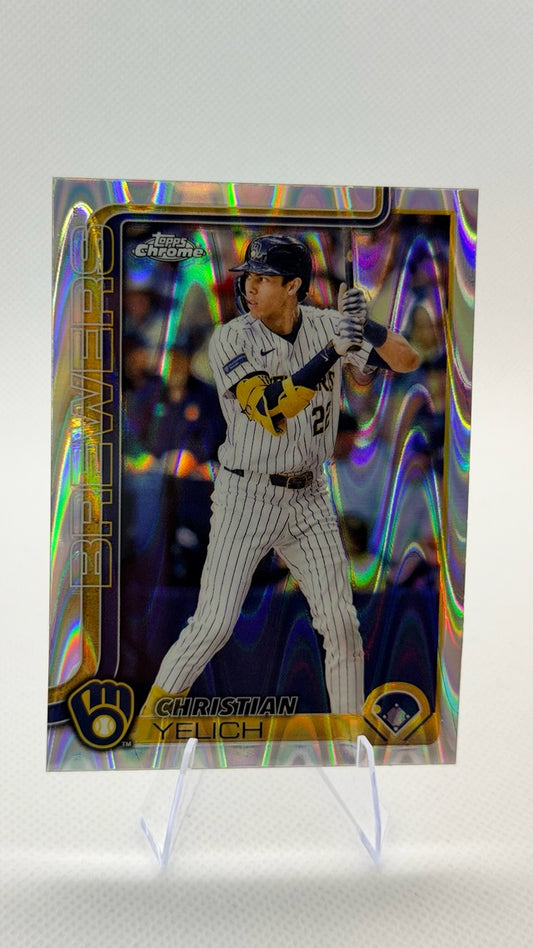 2025 Topps Chrome - Raywave Refractors | Christian Yelich