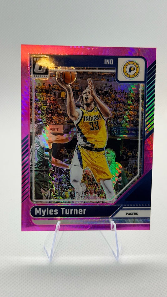 2024 Optic Donruss Optic - Hyper Pink | Myles Turner