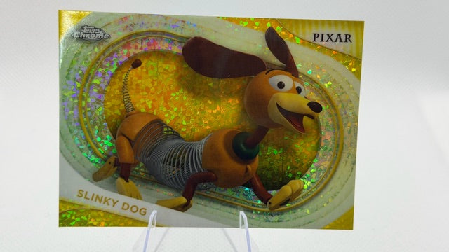 2025 Topps Chrome Disney - Yellow Mini-Diamonds | Slinky Dog