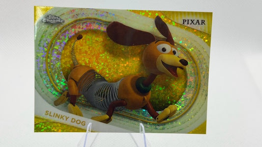 2025 Topps Chrome Disney - Yellow Mini-Diamonds | Slinky Dog